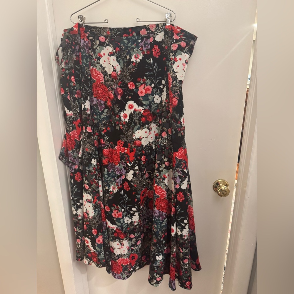 Floral Wrap Skirt